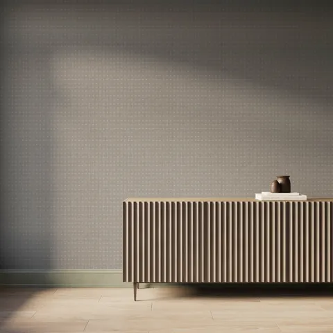York Wallpaper in Grey, 52" x 132"