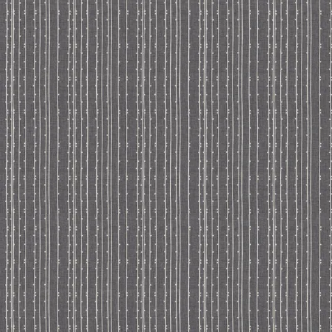 Dark gray textured wallpaper with vertical dashed stripes creating a subtle modern linear pattern.