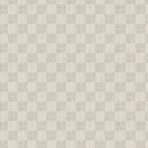Warm off-white base and fine olive green woven geometric wallpaper with alternating vertical stripe and fine grid rectangles forming a subtle checkerboard pattern.