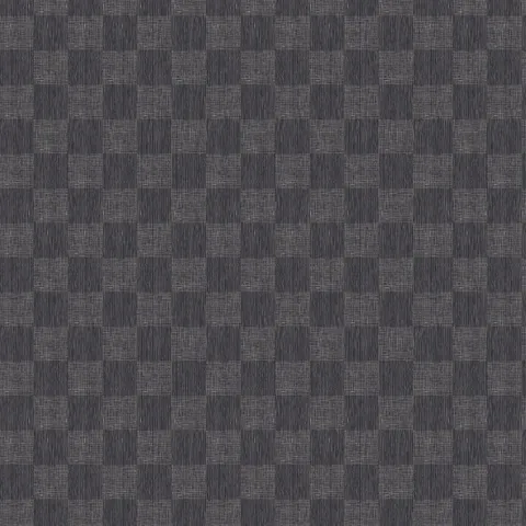 Dark gray base and fine white woven geometric wallpaper with alternating vertical stripe and fine grid rectangles arranged in a subtle checkerboard pattern.