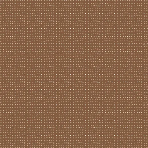 Brown Terracotta II Somerset wallpaper, 52" x 132", dotted with warm off-white watercolor-style motifs in a relaxed repeating pattern.