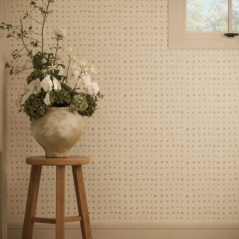 Somerset Wallpaper in Tan I, 52" x 132"