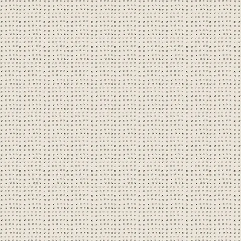 Across Somerset Wallpaper in Olive I, 52" x 132", dark green watercolor-style markings form small abstract motifs over a soft off-white base.