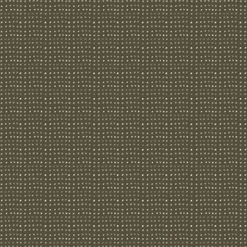 A dark green base sets the tone for Somerset Wallpaper in Olive II, 52" x 132", where soft off-white watercolor-style markings create small abstract motifs.