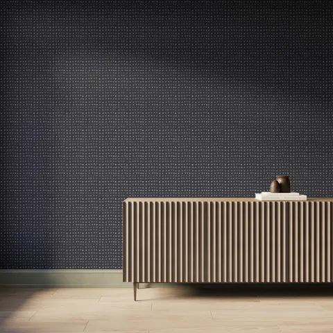 Somerset Wallpaper in Black II, 52" x 132"