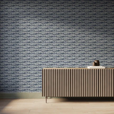 Newport Wallpaper in Black II, 52" x 132"