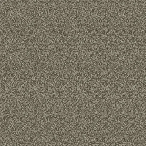 Strafford Wallpaper in Olive I featuring an olive green base layered with delicate creamy white botanical motifs in a hand-sketched style, creating a subtle nature-inspired texture with soft visual depth, sized 52" x 132".