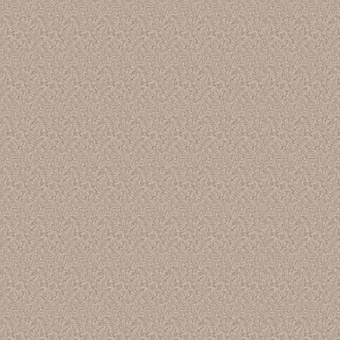 Strafford Wallpaper in Taupe II featuring a creamy white base layered with delicate grayish-brown botanical motifs in a hand-sketched style, creating a soft nature-inspired texture with subtle depth, sized 52" x 132".