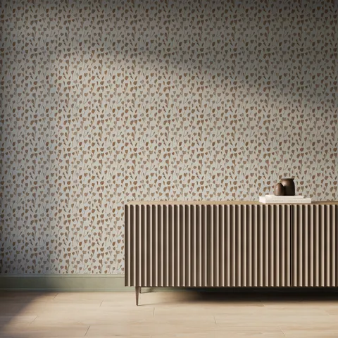 Petaline Wallpaper in Terracotta I, 52" x 132"