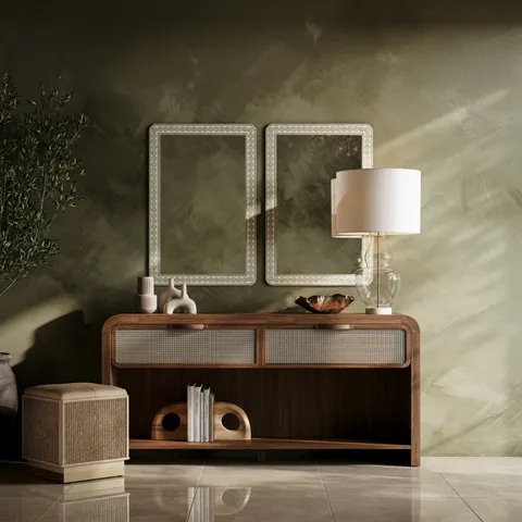 Fresco Mural in Olive, 208" x 132"