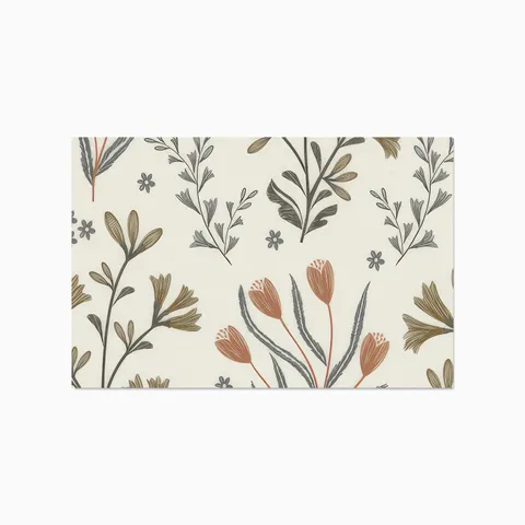 Botanique Wallpaper in Fall, 12" x 8" Swatch