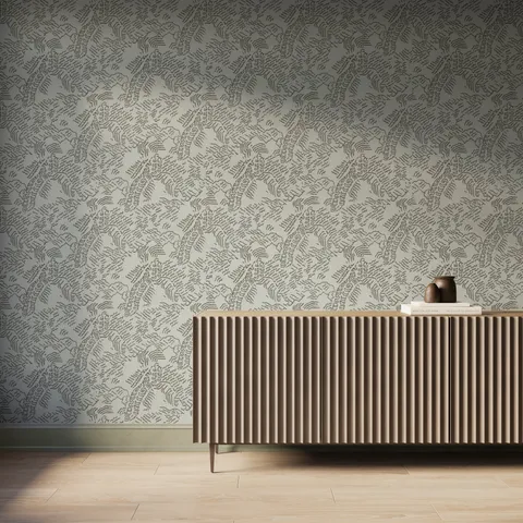 Plateau Wallpaper in Olive II, 52" x 132"