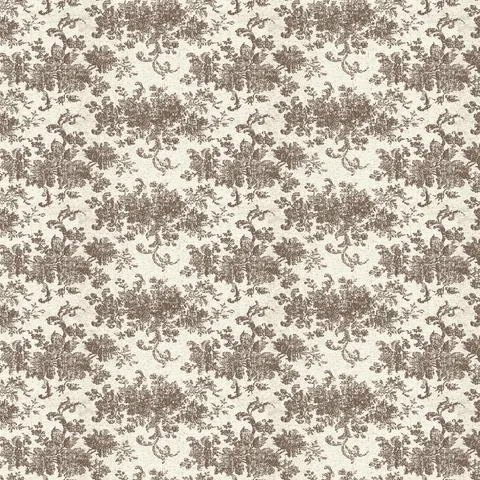 Inspired by the intricate woven patterns of traditional damask, our Brocade Wallpaper in Taupe II, 52" x 132" features a grayish brown floral motif layered over a matte, off-white canvas, visually enriched with softly distressed detailing.