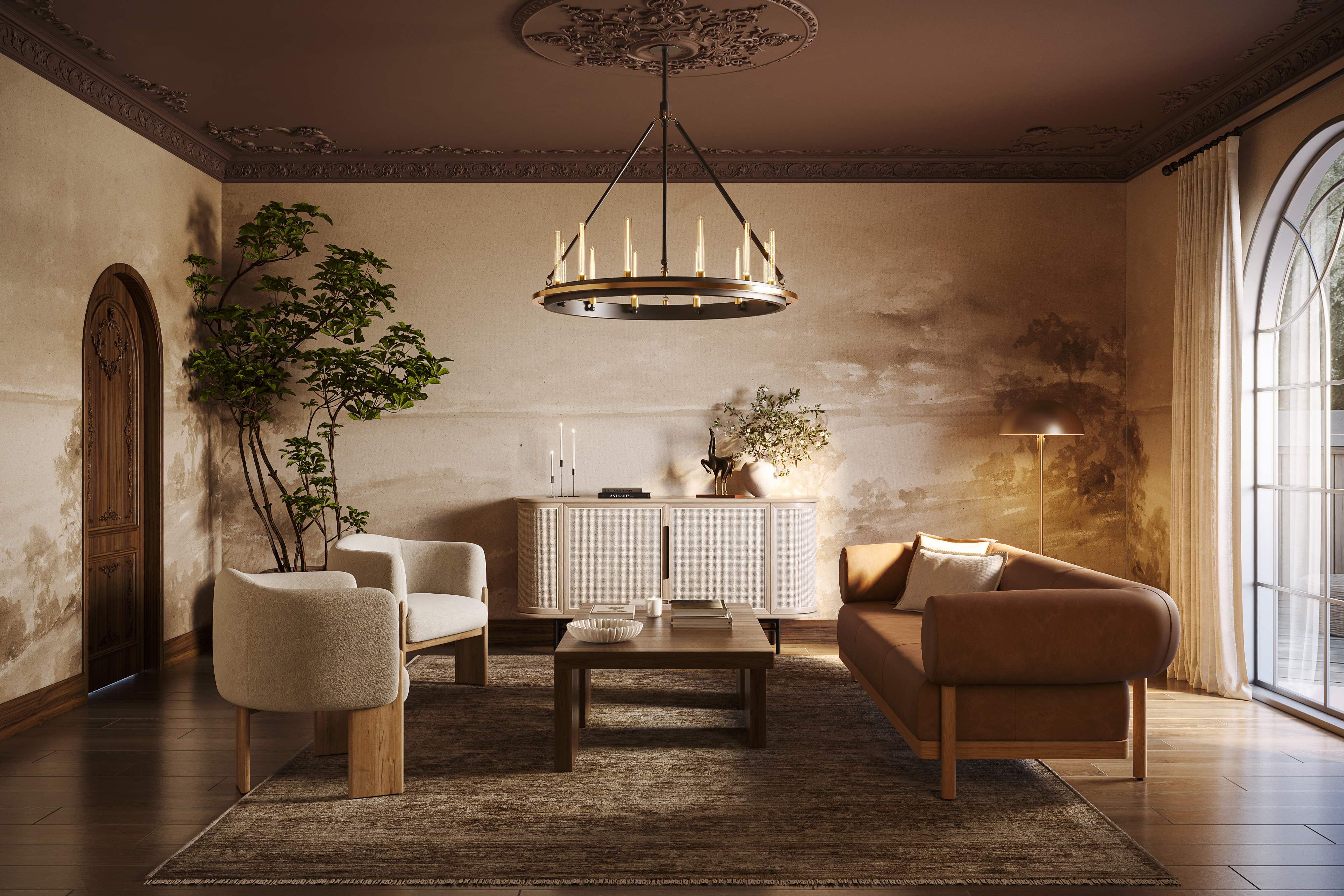 Jameson 8 x 48 Matte Porcelain Tile in Umber | Edward Martin