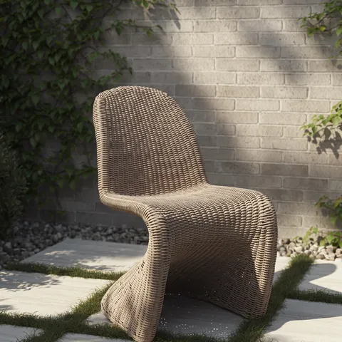 Calandor Outdoor Dining Chair in Vintage White