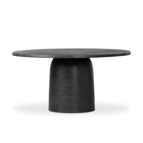 Verdanta Outdoor Dining Table in Aged Grey, 60"