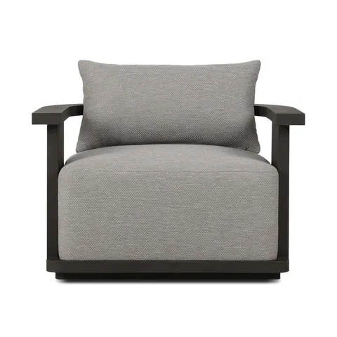 Hightide Outdoor Metal Swivel Chair in Bronze/Casa Grey