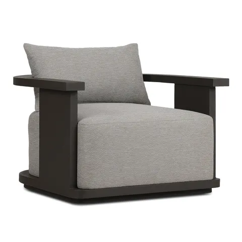 Hightide Outdoor Metal Swivel Chair in Bronze/Casa Grey