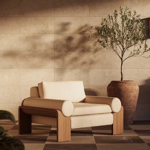 Lomara Outdoor Chair in Ellor Beige