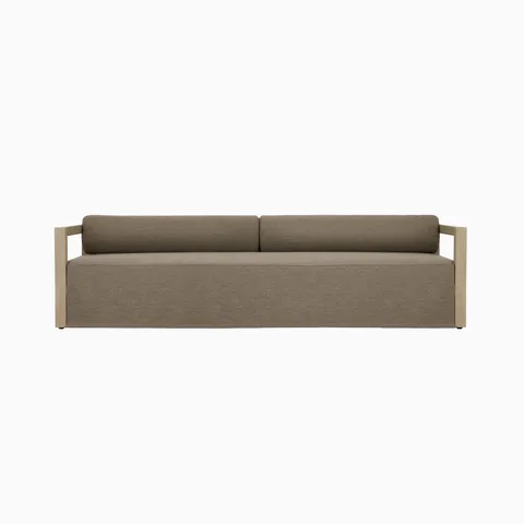 Riverton Outdoor Sofa in Alessi Fawn, 106"