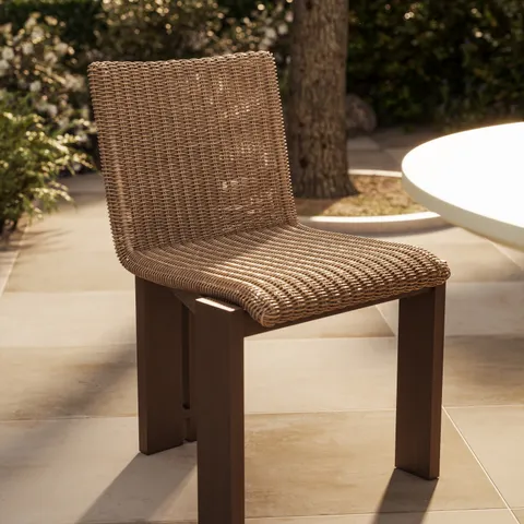 Marinell Outdoor Dining Chair in Faux Hyacinth