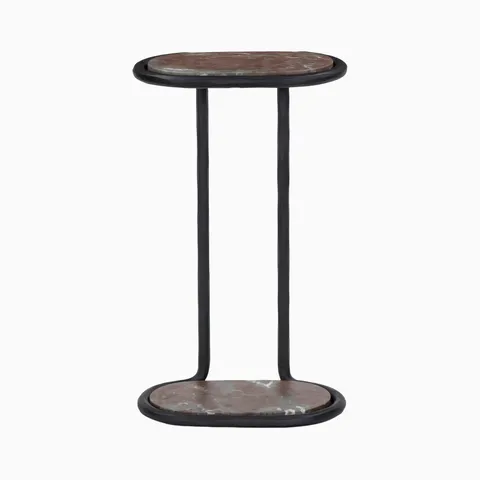 Pendleton End Table in Textured Smoke and Russet