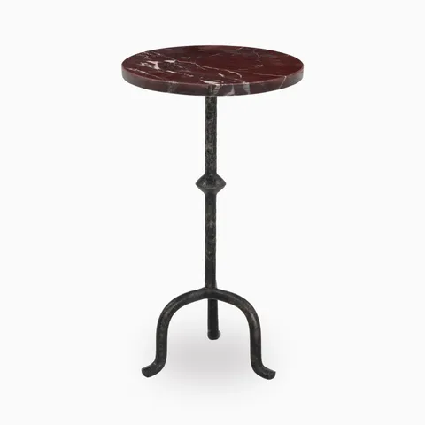 Sanders End Table in Cordovan Marble