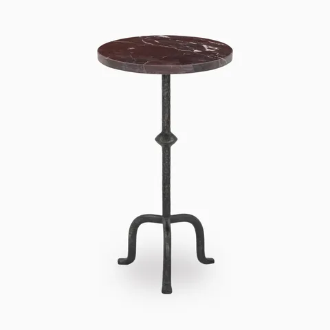 Sanders End Table in Cordovan Marble