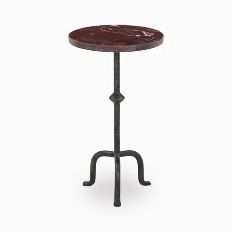 Sanders End Table in Cordovan Marble