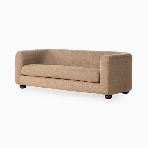 Taney Sofa in Sheepskin Camel