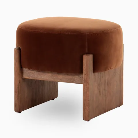Amira Accent Stool in Surrey Ochre