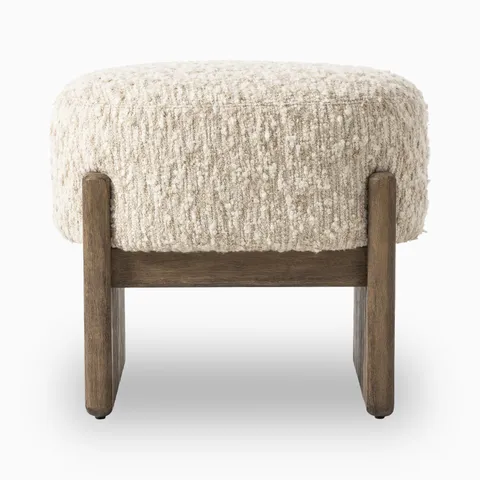 Amira Accent Stool in Solema Cream