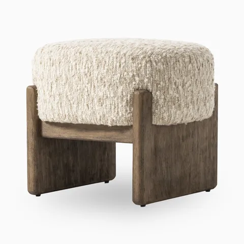 Amira Accent Stool in Solema Cream