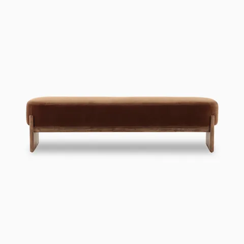 Amira Accent Bench in Surrey Ochre, 75.5"