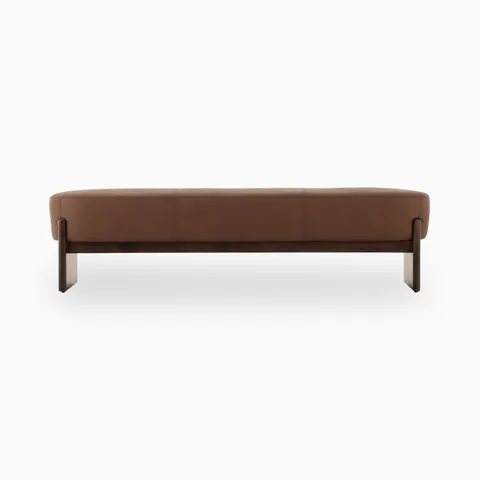 Amira Accent Bench in Maestro Cigar, 75.5"