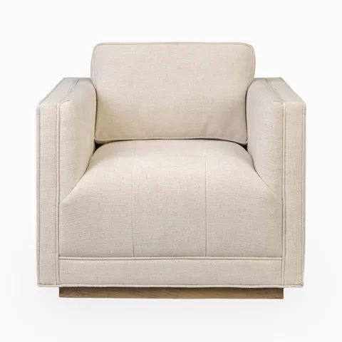 Landry Swivel Chair in Thames Cream