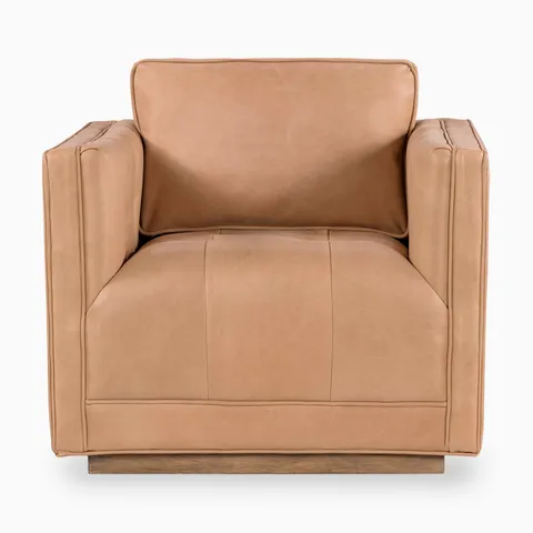 Landry Swivel Chair in Palermo Nude
