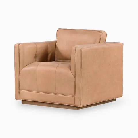 Landry Swivel Chair in Palermo Nude