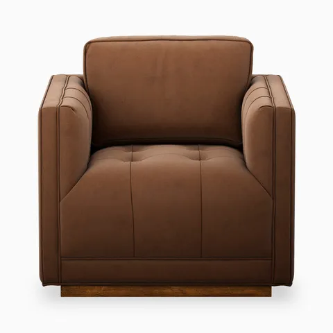 Landry Swivel Chair in Maestro Cigar