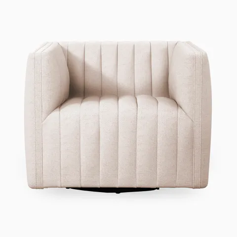 Mercer Swivel Chair in Dover Crescent