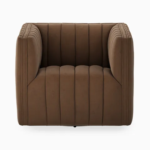 Mercer Swivel Chair in Maestro Cigar