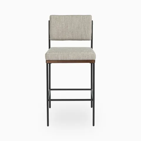 Saluda Bar Stool in Savile Flannel