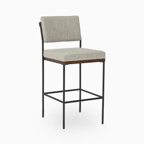 Saluda Bar Stool in Savile Flannel