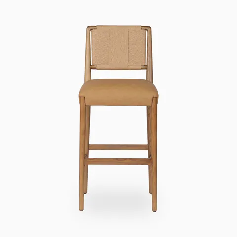 Maury Bar Stool in Maestro Camel