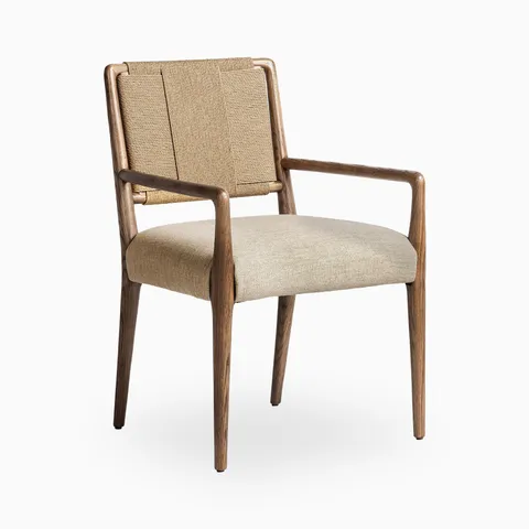 Maury Dining Armchair in Tan Ash/Alcala Wheat