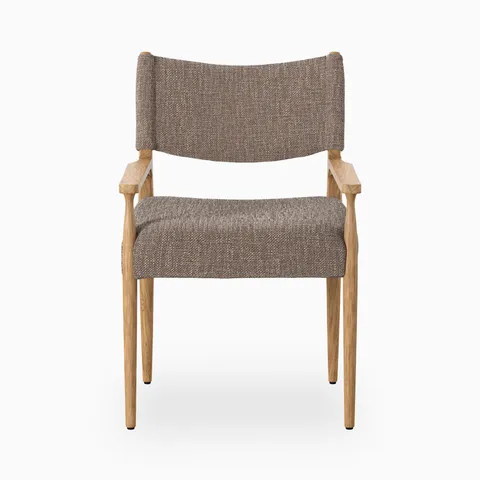 Carroll Dining Armchair in Saxon Mink