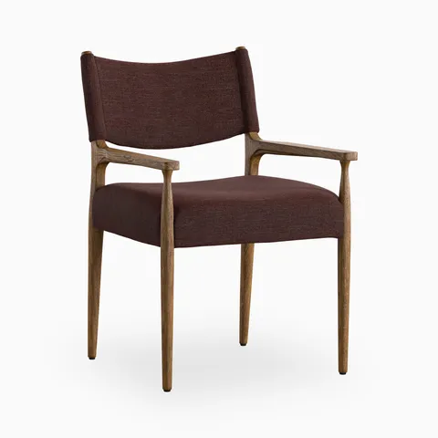 Carroll Dining Armchair in Laughlin Plum