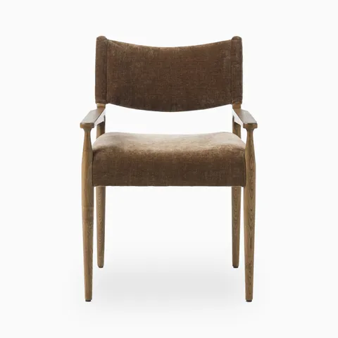 Carroll Dining Armchair in Altair Mushroom