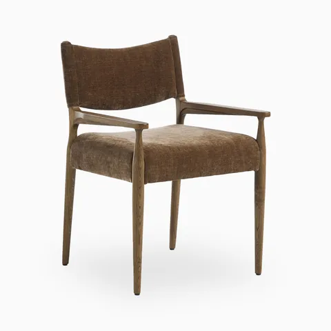 Carroll Dining Armchair in Altair Mushroom