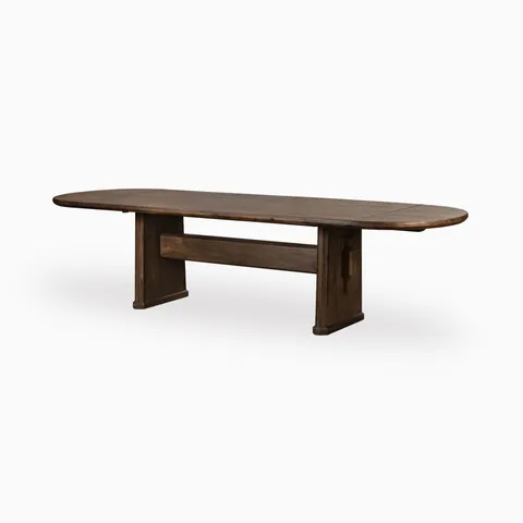 Radnor Extension Dining Table in Weathered Acacia, 84" x 42"